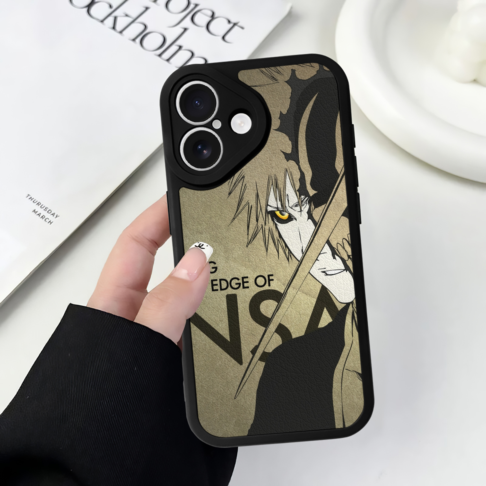 （画像用） ブリーチ BLEACH 【iPhone 16シリーズ対応】シリコンスマホケース（レザー調） 材質：シリコン